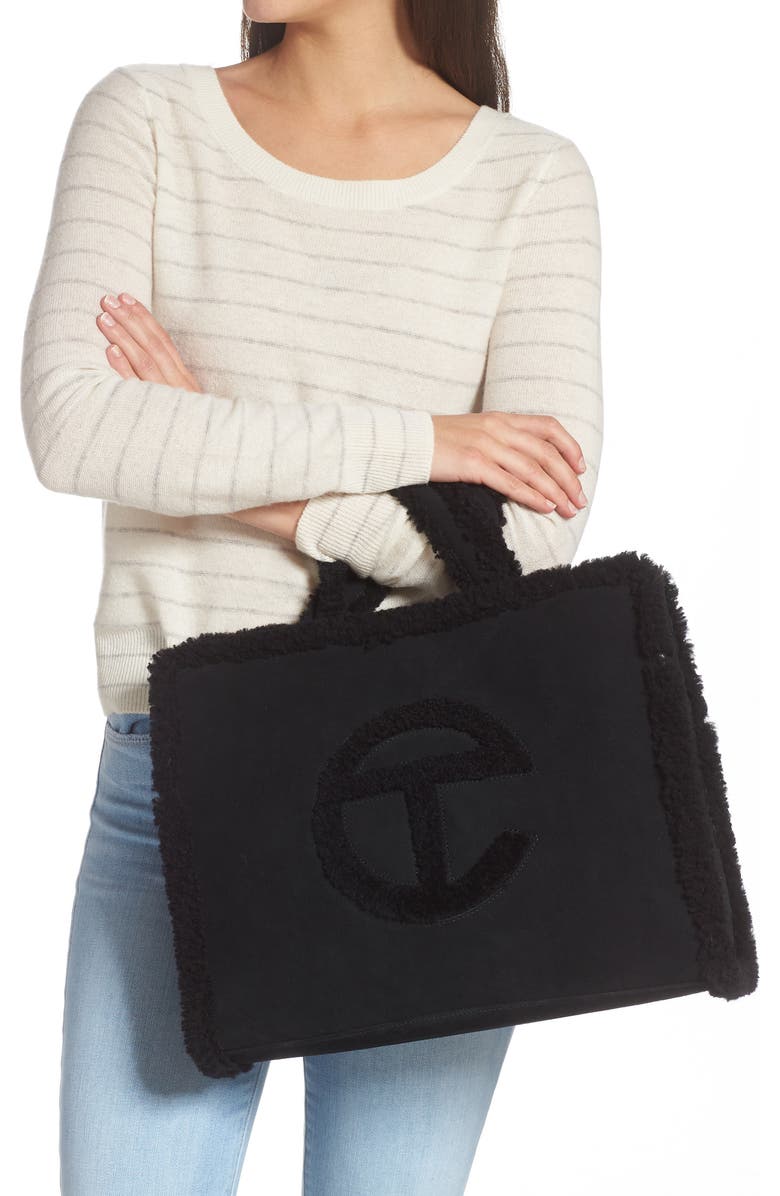 UGG<sup>®</sup> x TELFAR Gender Inclusive Medium Genuine Shearling Shopper, Alternate, color,