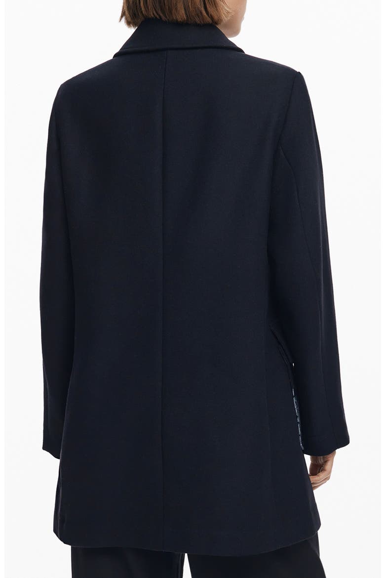 Patchwork Overcoat, Alternate, color, BLACK