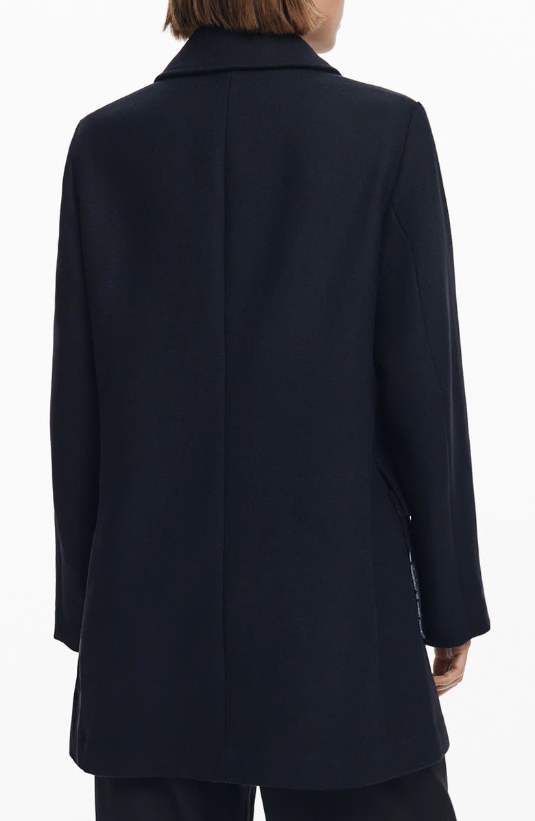 Desigual Patchwork Overcoat, Alternate, color, Black