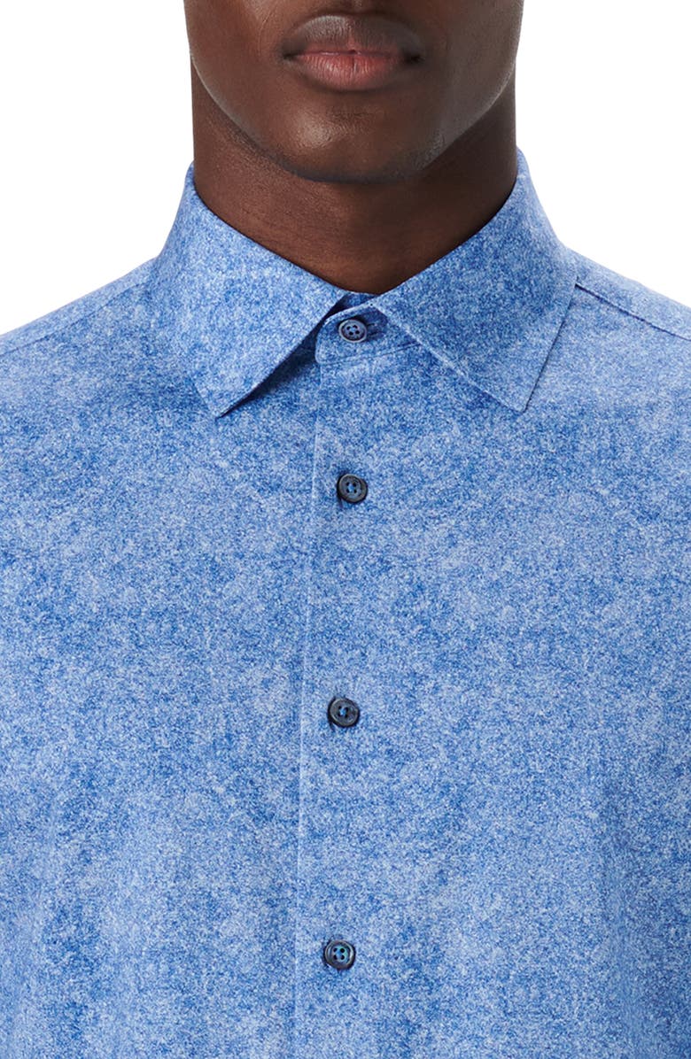 Bugatchi OoohCotton<sup>®</sup> Button-Up Shirt, Alternate, color, Cobalt