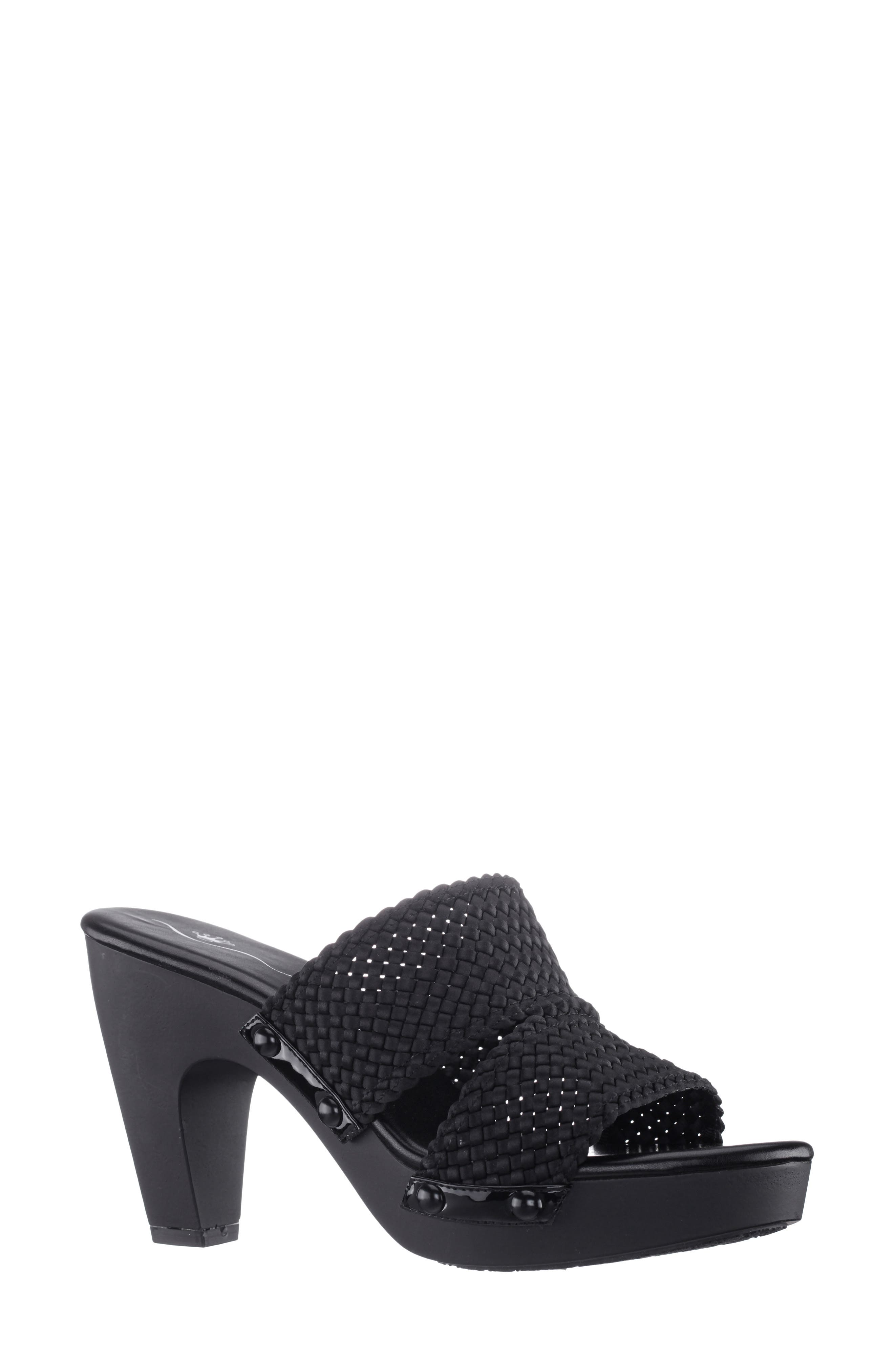 Nina Casino Sandal, Main, color, Black