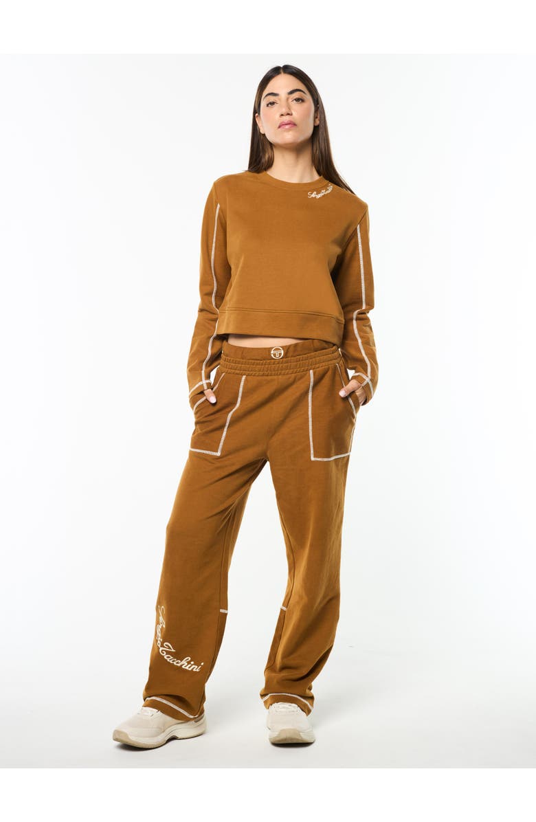 Sergio Tacchini Greta Crewneck, Alternate, color, Bronze Brown