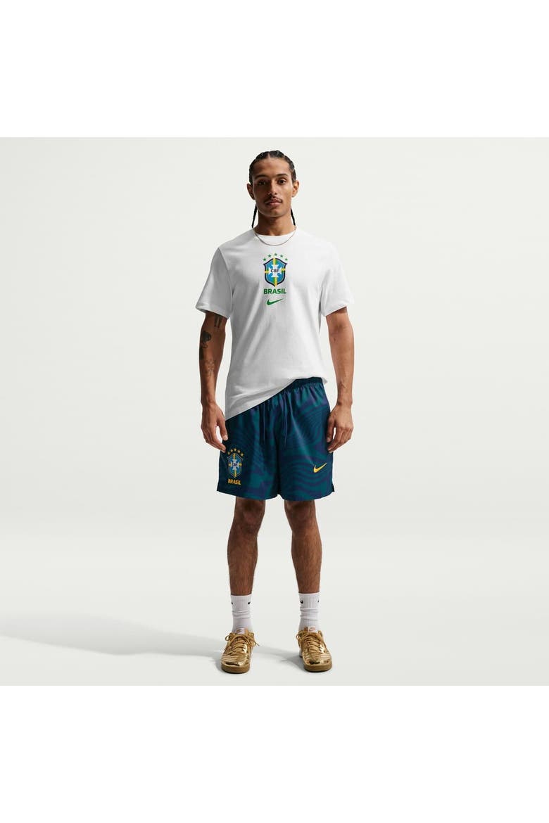 Men's Nike White Brazil National Team Crest T-Shirt, Main, color, White