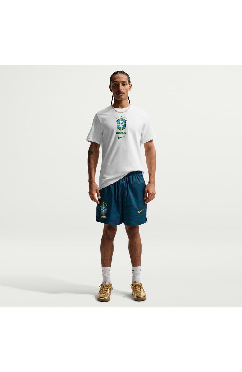 Nike Men's Nike White Brazil National Team Crest T-Shirt, Main, color, White