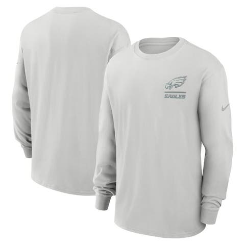 Men's Nike Gray Philadelphia Eagles Essential Heavy Max90 Long Sleeve T-Shirt