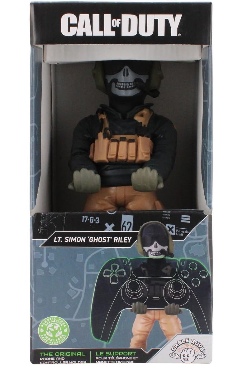 Call of Duty Lt. Simon "Ghost" Riley Mobile Phone & Gaming Controller Holder, Alternate, color, Multicolored
