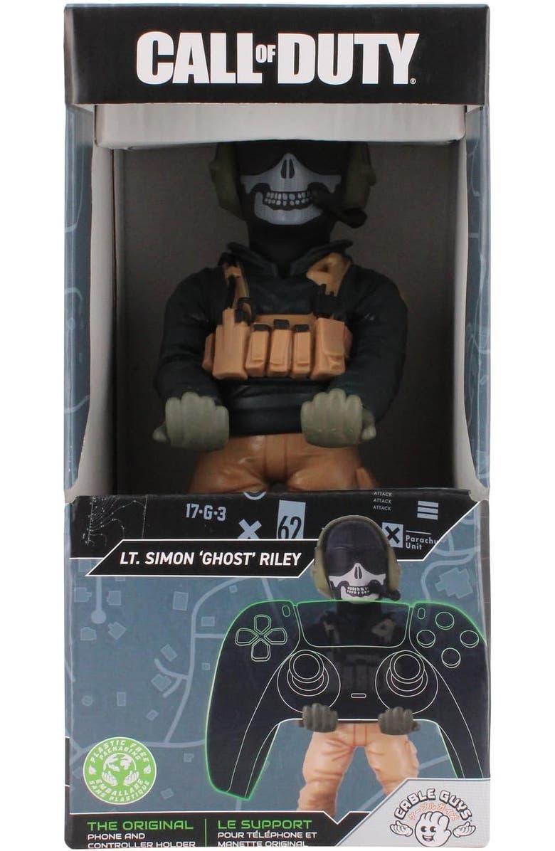 Exquisite Gaming Call of Duty Lt. Simon "Ghost" Riley Mobile Phone & Gaming Controller Holder, Alternate, color, Multicolored
