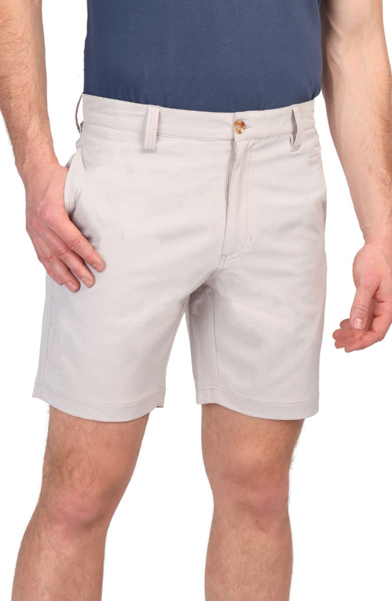 TailorByrd Grid Performance Shorts, Main, color, Stone
