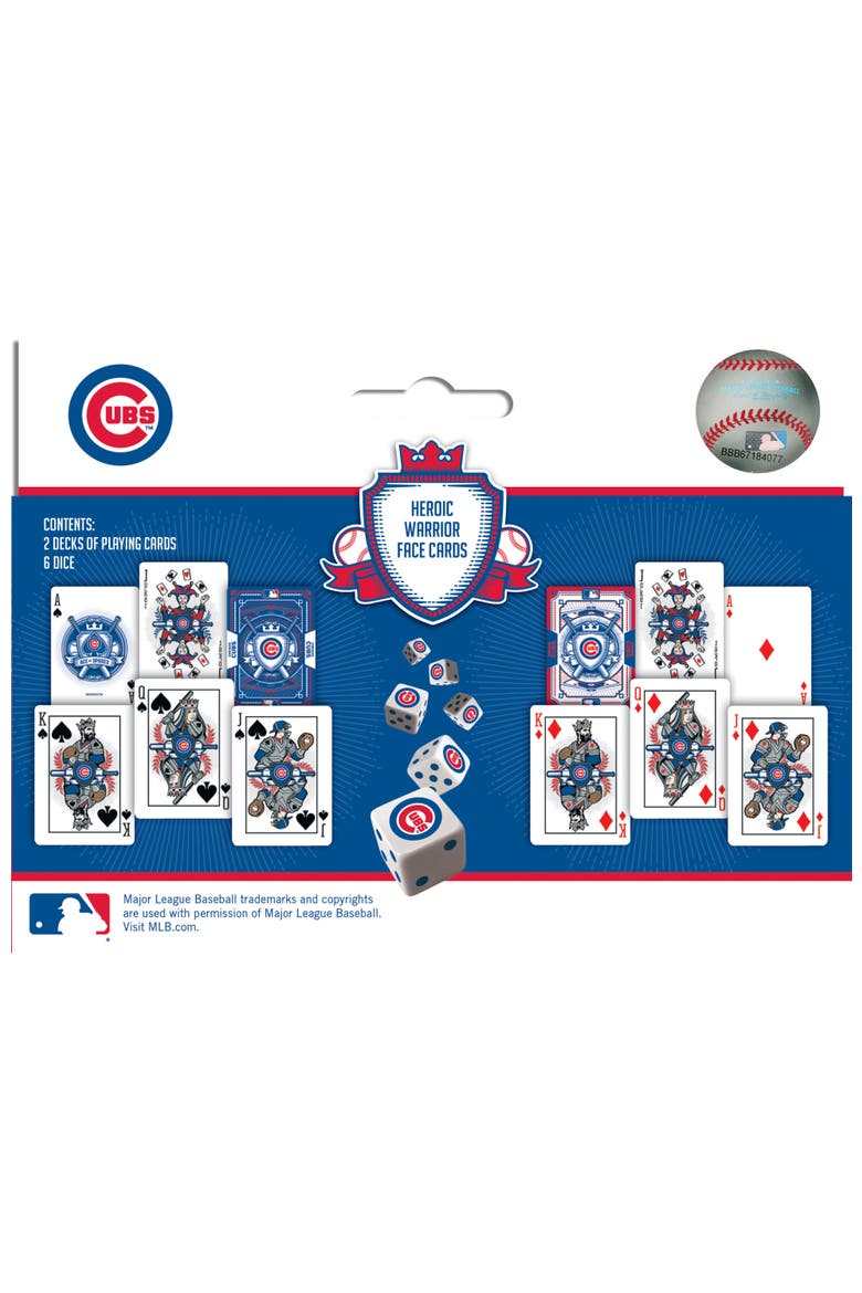 Chicago Cubs Playing Cards & Dice, Alternate, color, Multicolor