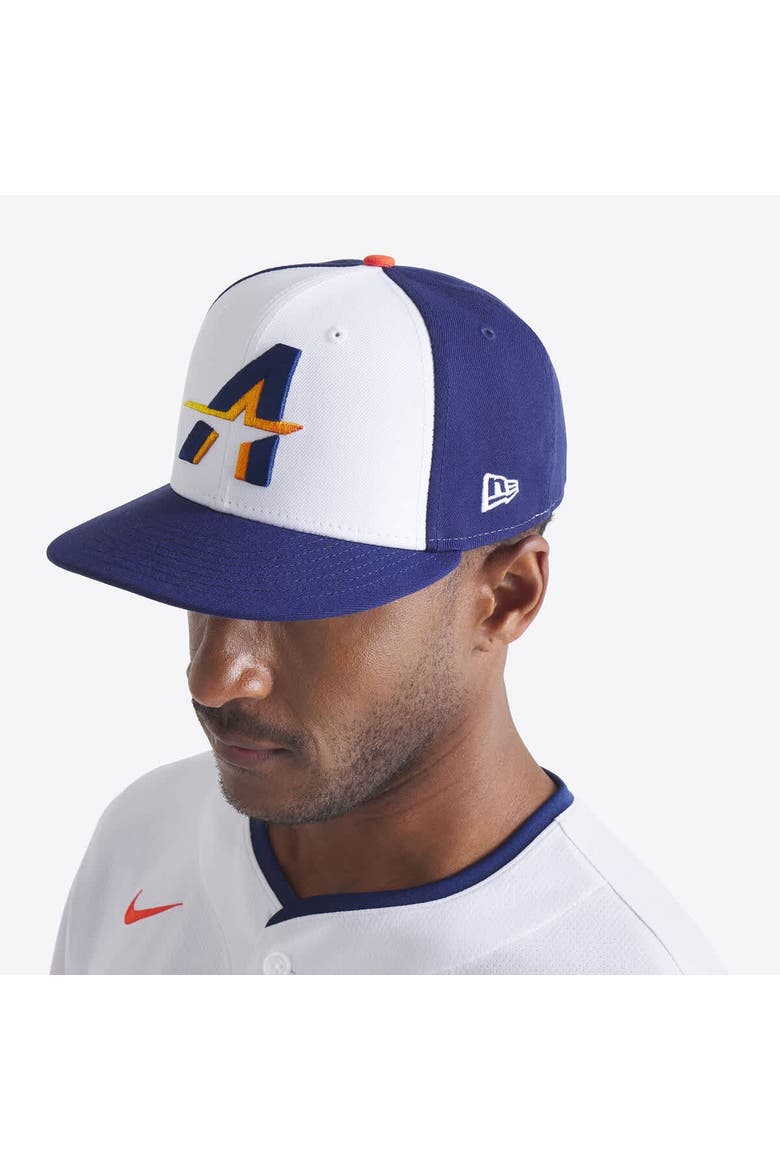 Men's New Era  White/Navy Houston Astros 2025 City Connect 59FIFTY Fitted Hat, Alternate, color, White