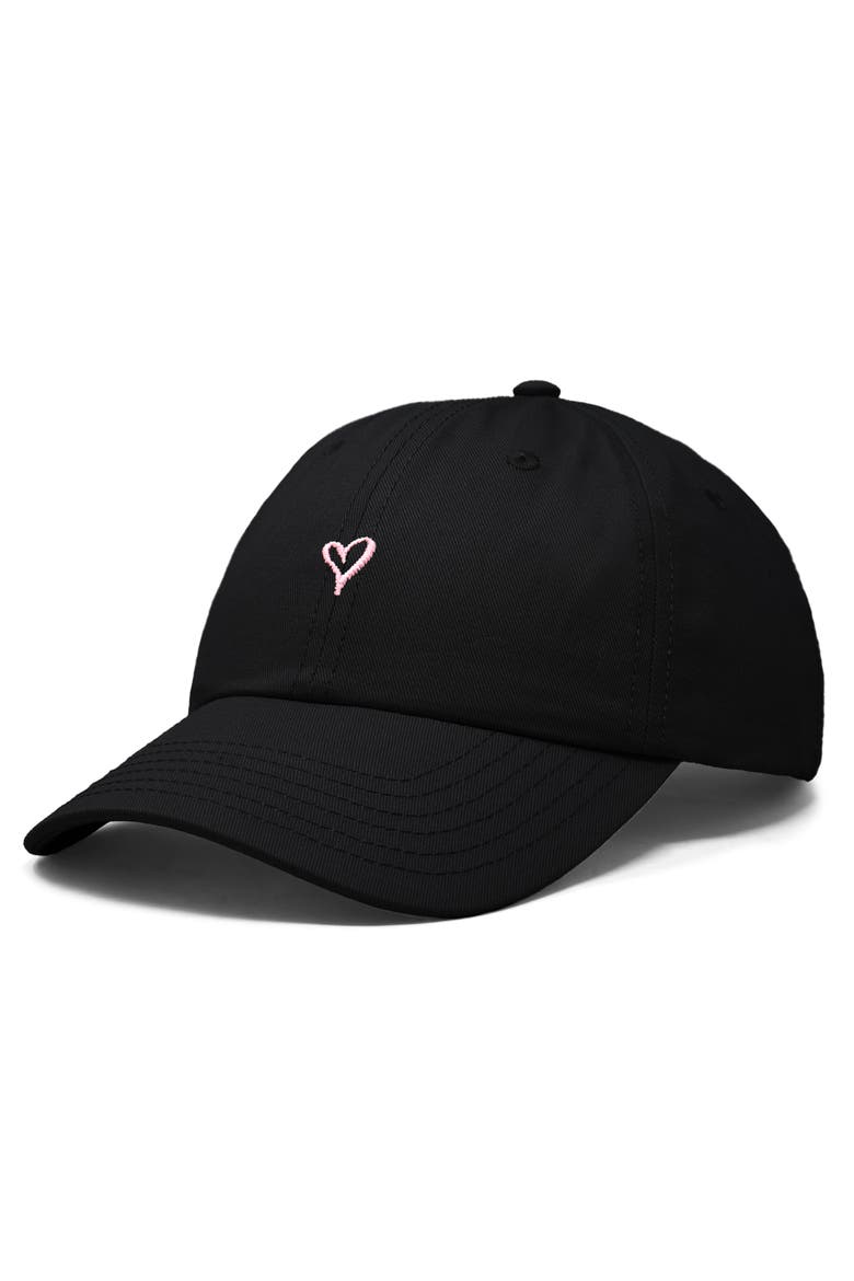 Mini Heart Dad Cap, Alternate, color, Black