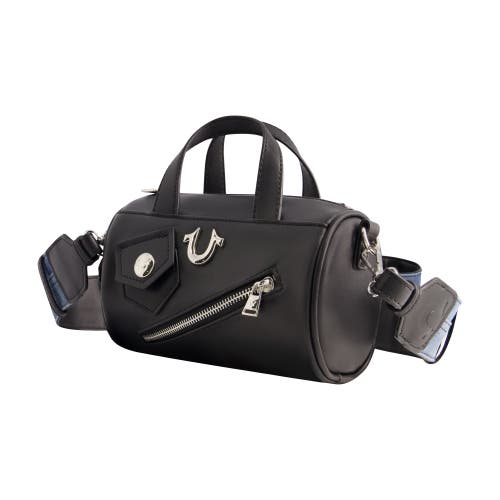 True Religion Zip Top Mini Duffle Handbag