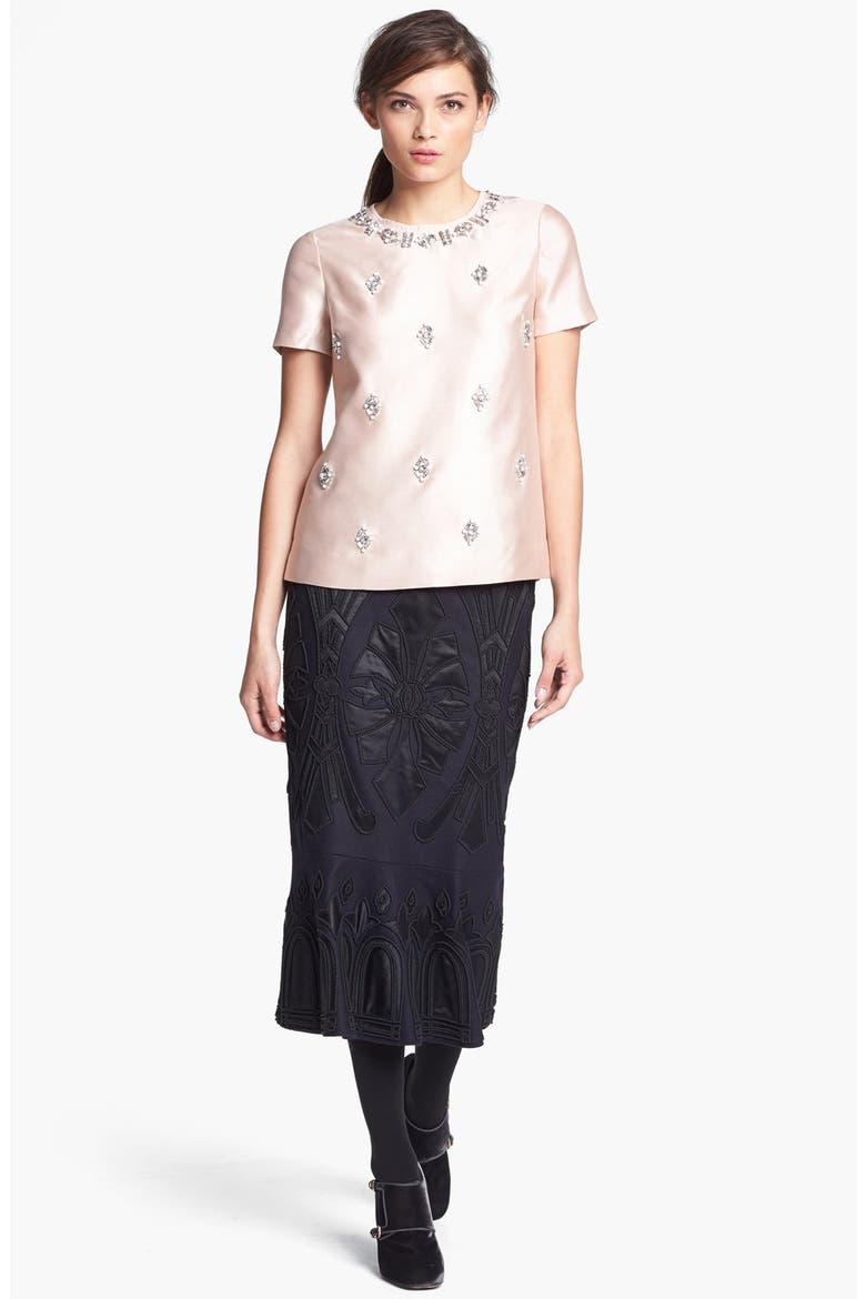 'Vesper' Silk Top, Alternate, color, BLUSH CHAMPAGNE