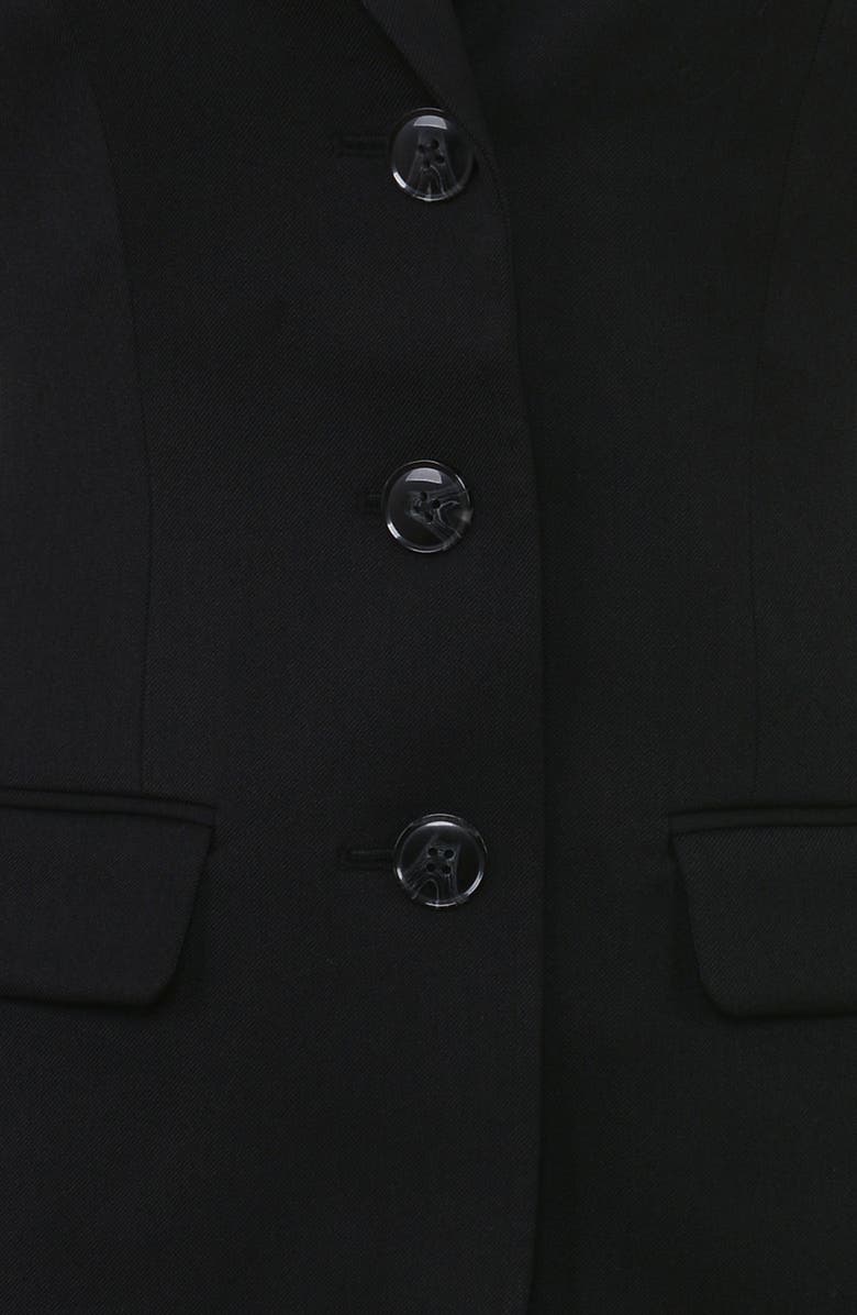 HOUSE OF CB Luella Hourglass Crepe Jacket, Alternate, color, Black