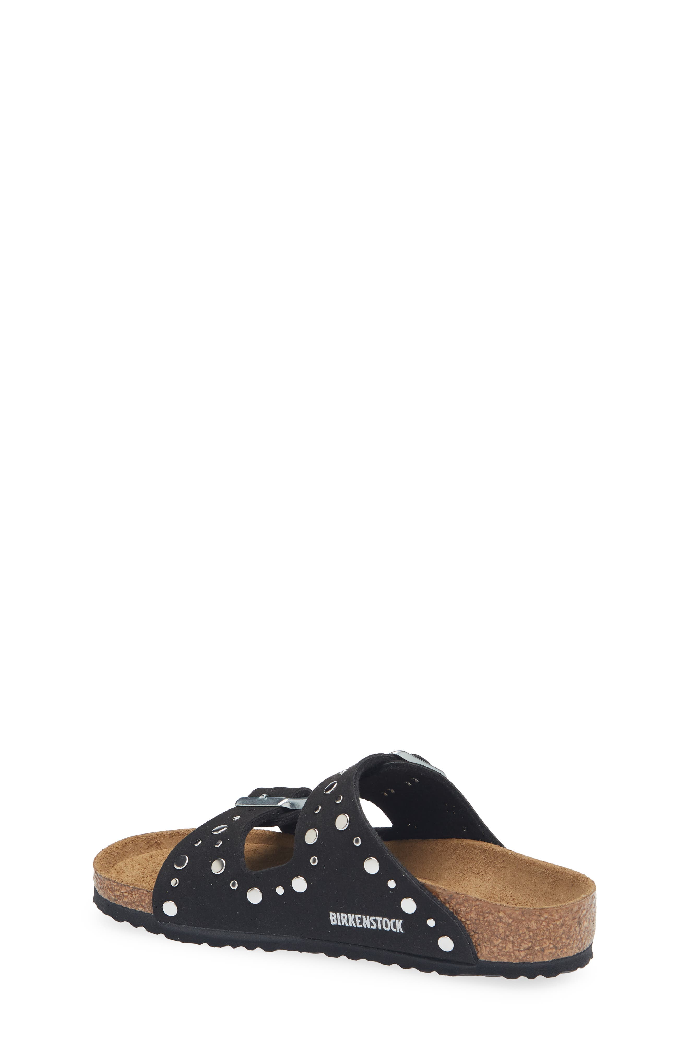 Birkenstock Kids' Arizona Rivets Slide Sandal, Alternate, color, Black