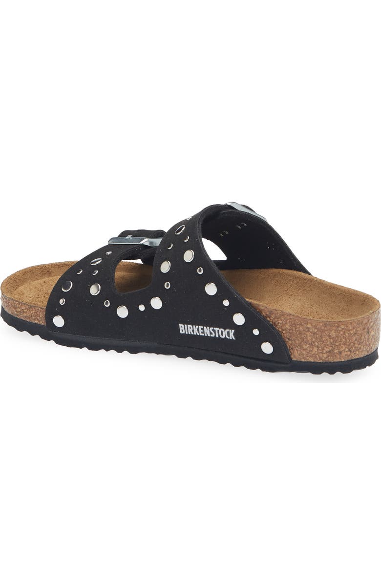 Birkenstock Kids' Arizona Rivets Slide Sandal, Alternate, color, Black