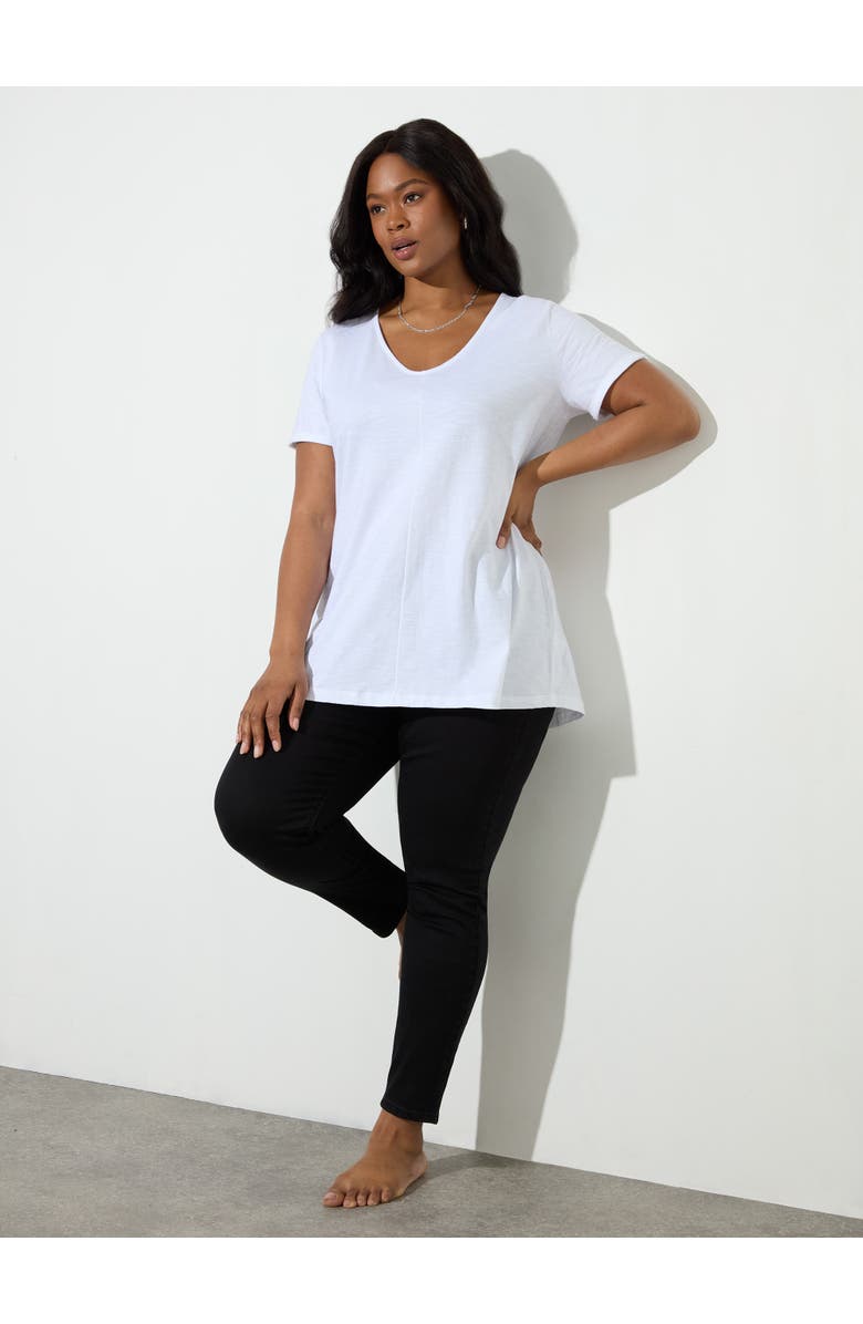 Live Unlimited Denim Jegging, Alternate, color, Black