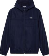 Lacoste Water Repellent Hooded Taffeta Jacket
