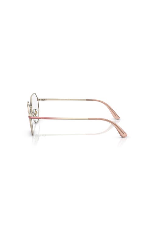 Vogue Eyewear 52mm Irregular Optical Glasses In Gold