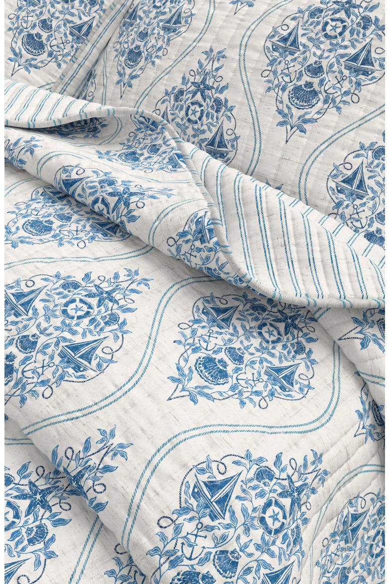 3-Piece Nautical Medallion Quilt Set, Alternate, color, NAUTICAL MEDALLION