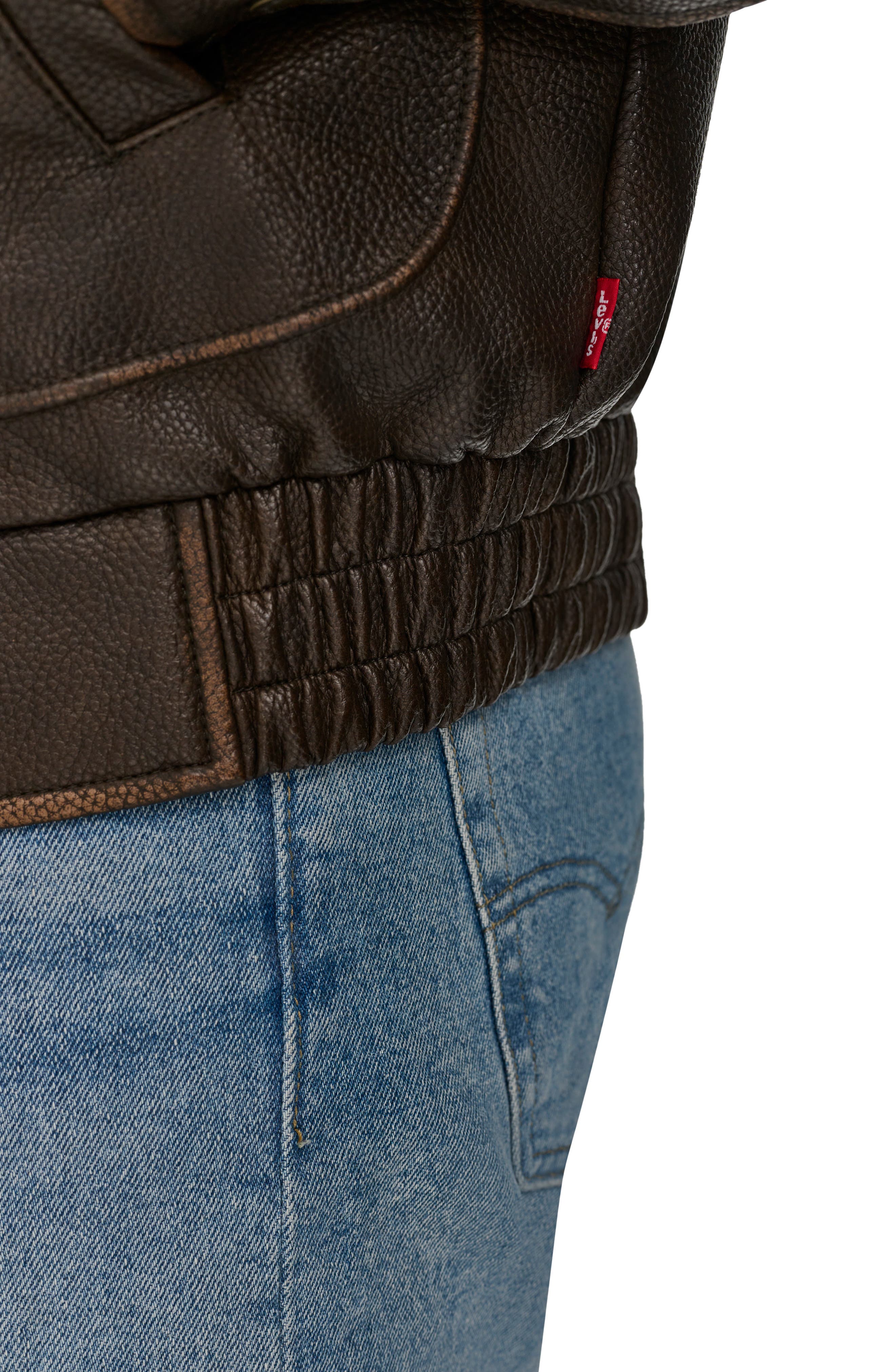 Levi's Faux Leather Bomber Jacket (Men) | Nordstrom