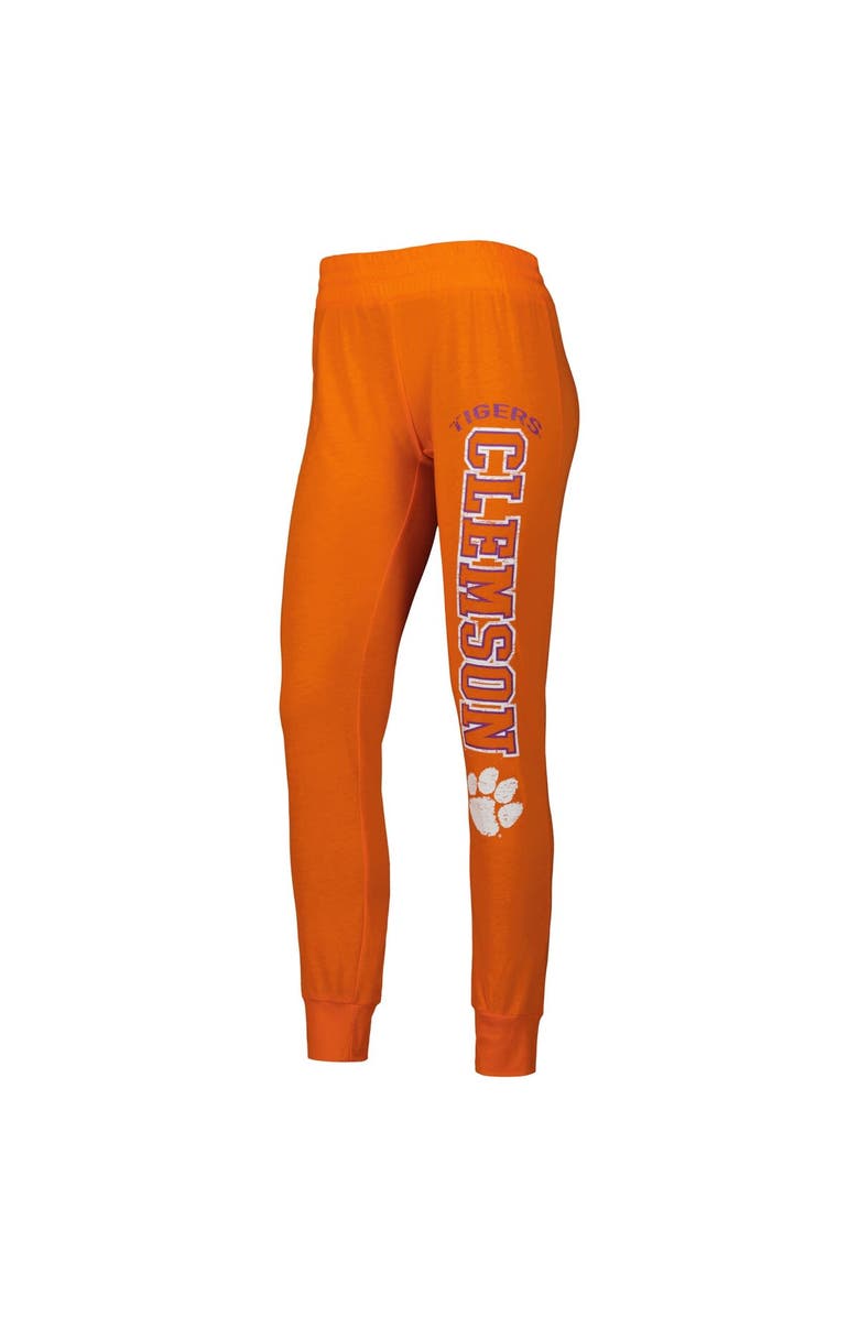 CONCEPTS SPORT Women's Concepts Sport Orange Clemson Tigers Long Sleeve Hoodie T-Shirt & Pants Sleep Set, Alternate, color, 