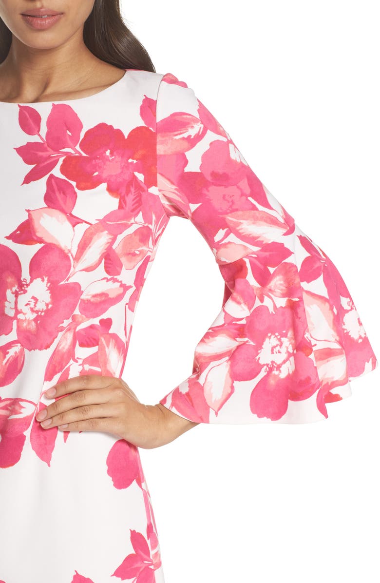 Eliza J Floral Shift Dress, Alternate, color, 