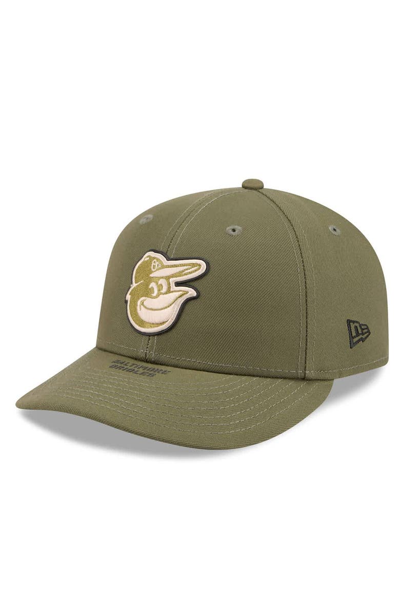 New Era Men's New Era  Olive Baltimore Orioles 2026 Armed Forces Day Low Profile 59FIFTY Fitted Hat, Alternate, color, Olive