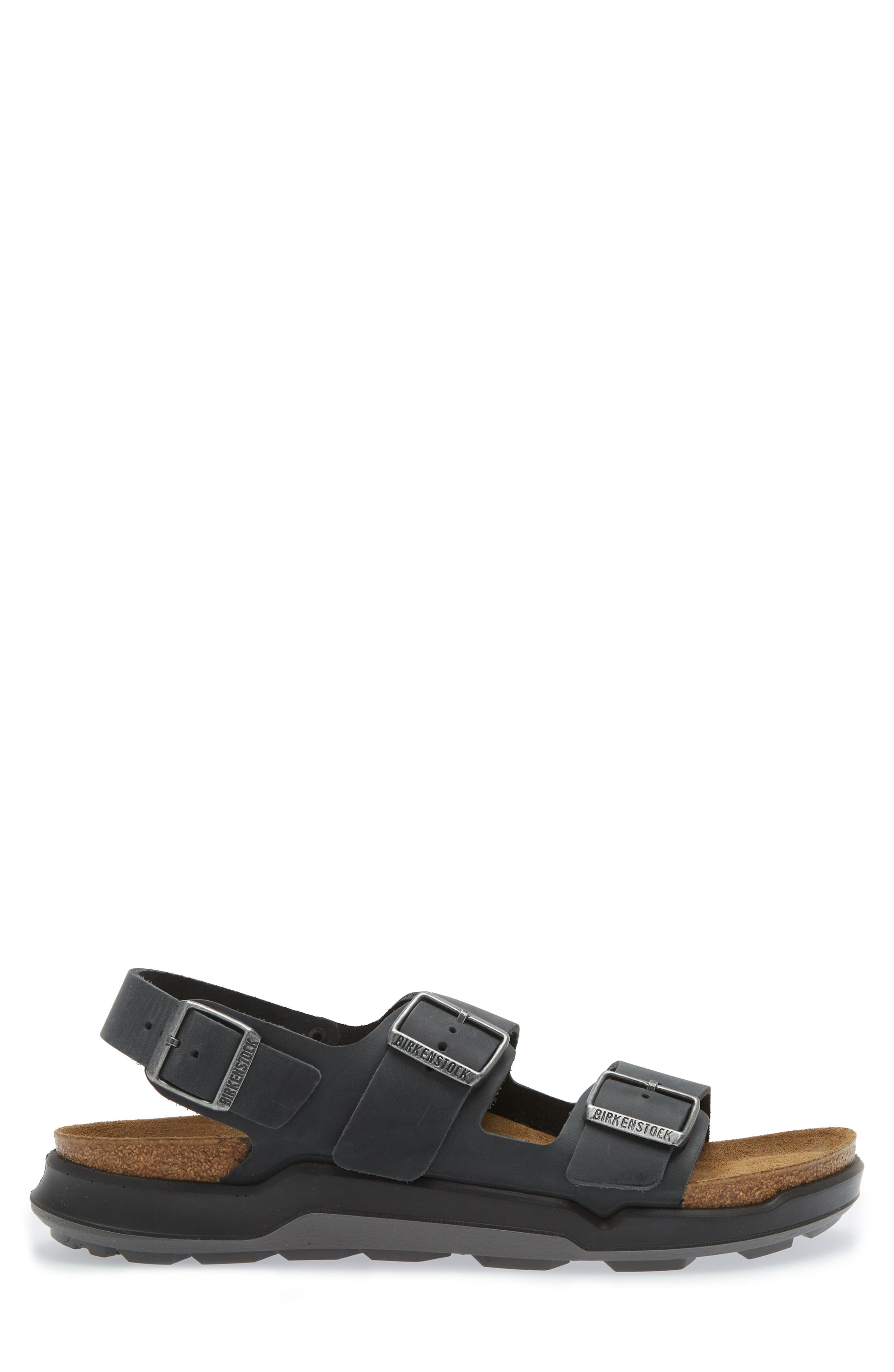 Birkenstock Mens Milano Leather Sandals shoes sz 12 Birkenstock Milano Soft Footbed Smooth Leather Sandals – Zulily main image 2