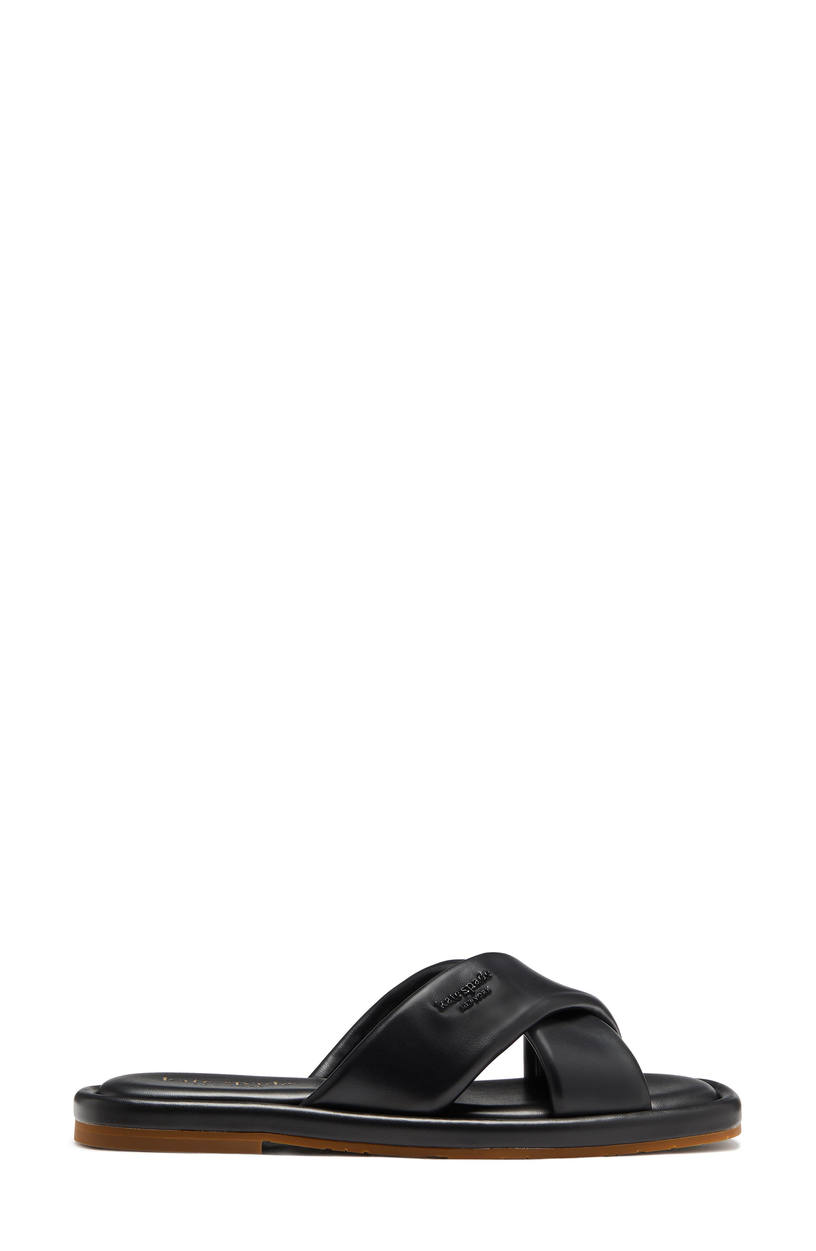 Kate Spade New York rio slide sandal, Alternate, color, Black