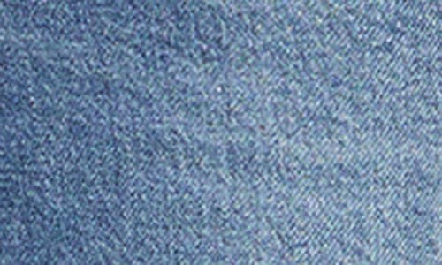 Frame The Ruler Frayed High Waist Ankle Straight Leg Jeans In Blue