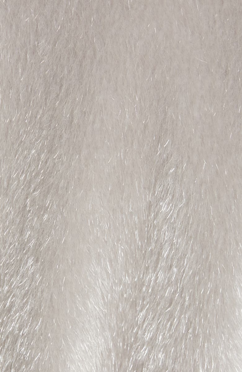 Herno Long Belted Shimmer Faux Fur Coat, Alternate, color, 