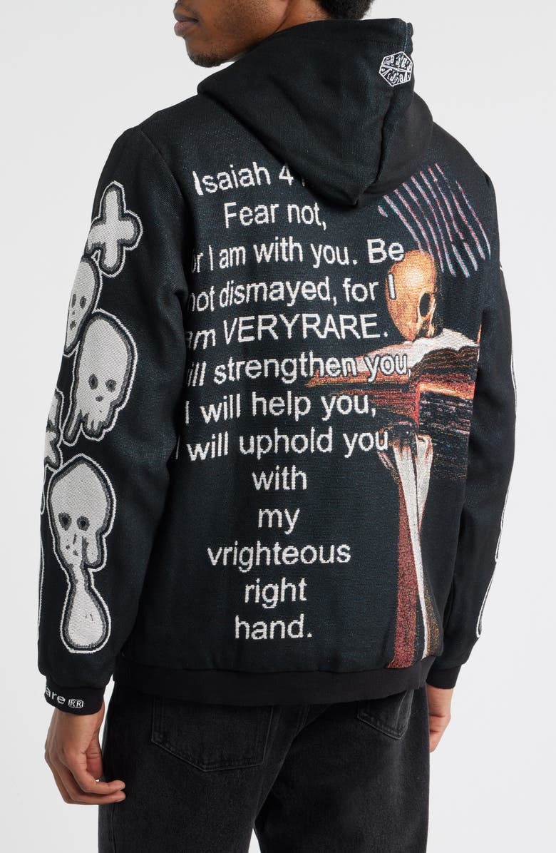 VERYRARE Saint Jerome Writing Hoodie, Alternate, color, Black