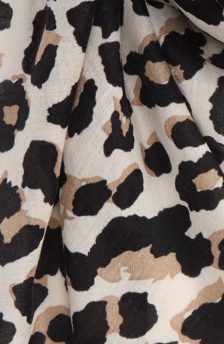 BP. Leopard Print Scarf, Alternate, color,