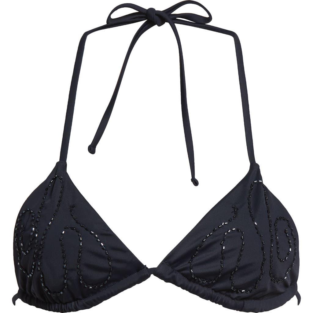 Paloma Wool Sharpie Beaded Triangle Bikini Top