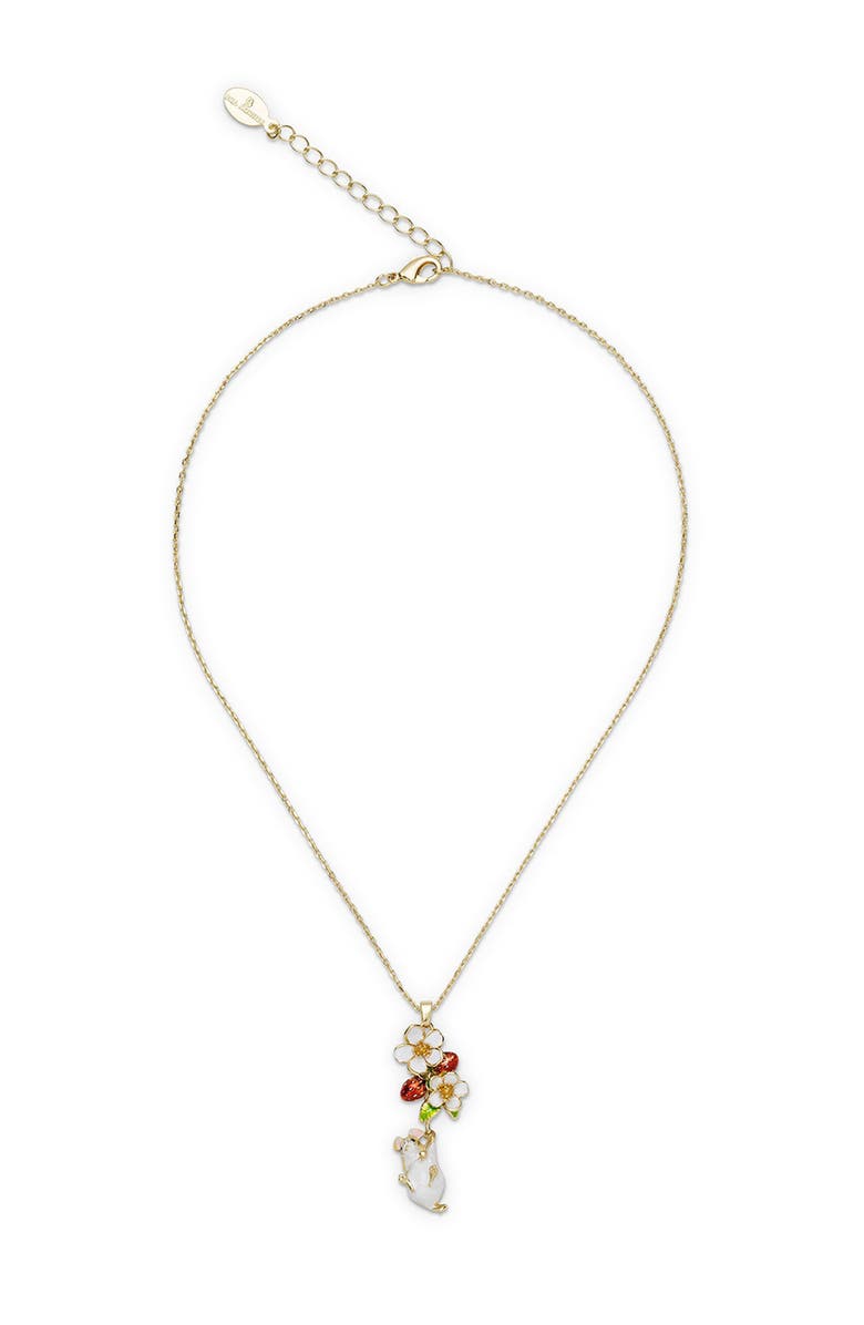 Bill Skinner Studio Strawberry & Hanging Mouse Pendant, Alternate, color, Strawberry & Hanging Mouse