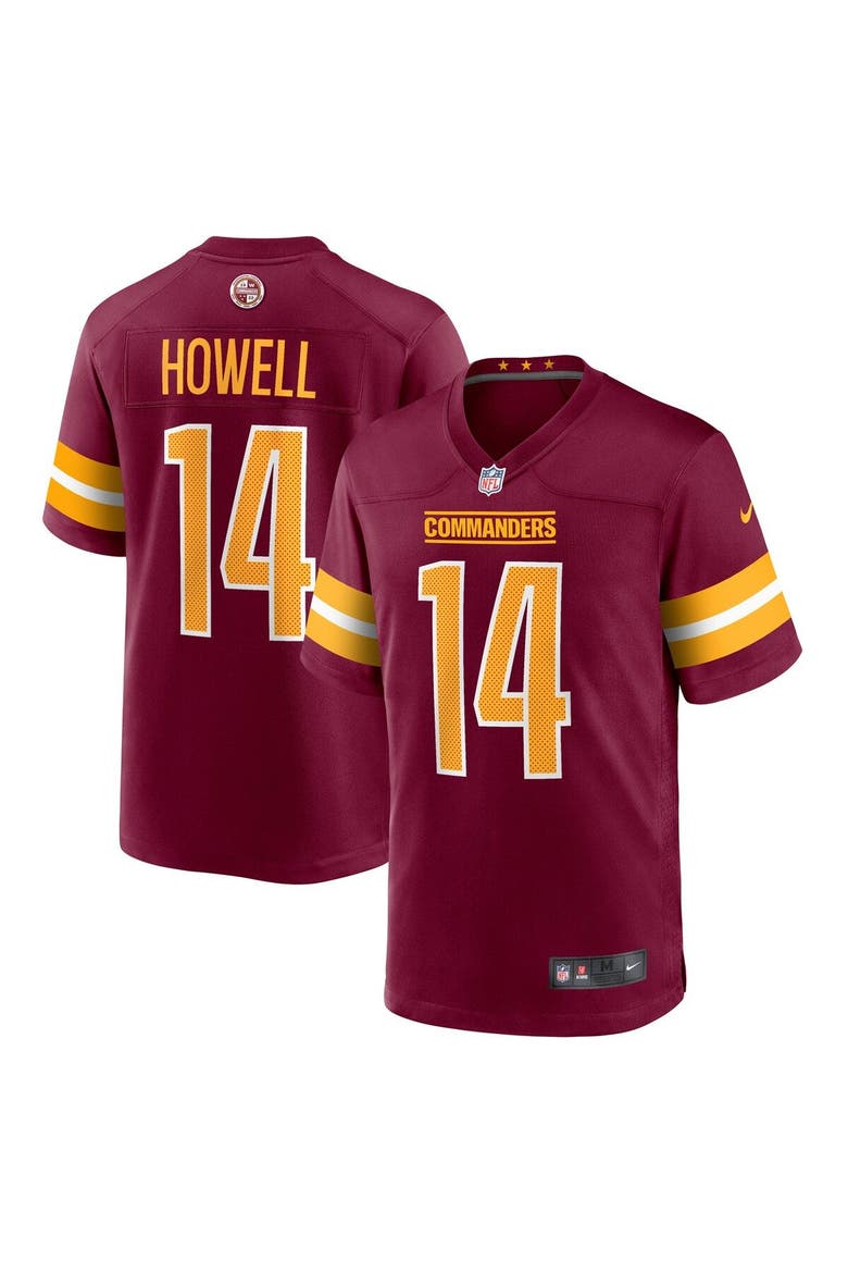 Men's Nike Sam Howell Burgundy Washington Commanders Player Game Jersey, Main, color, Burgundy