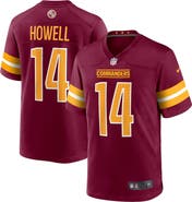 Nike Men's Nike Sam Howell Burgundy Washington Commanders Player Game Jersey