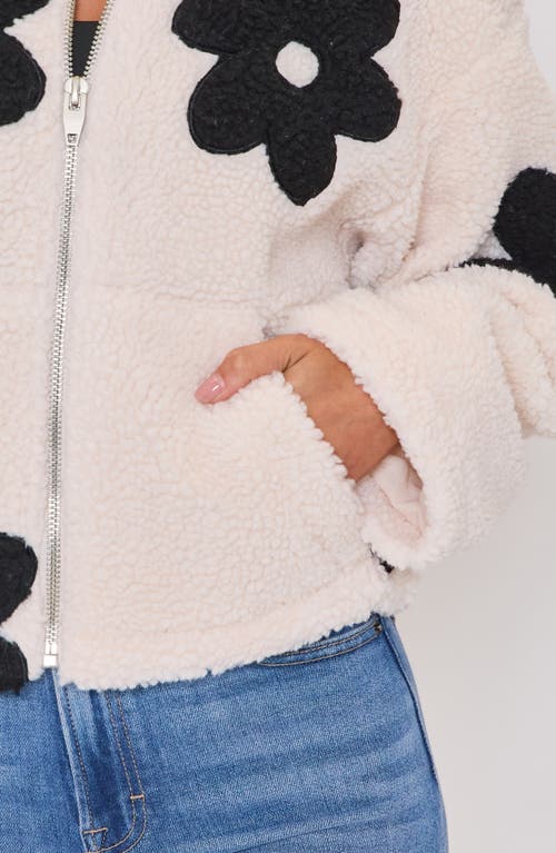 Vici Collection Mountain Escape Faux Shearling Zip Jacket In Multi