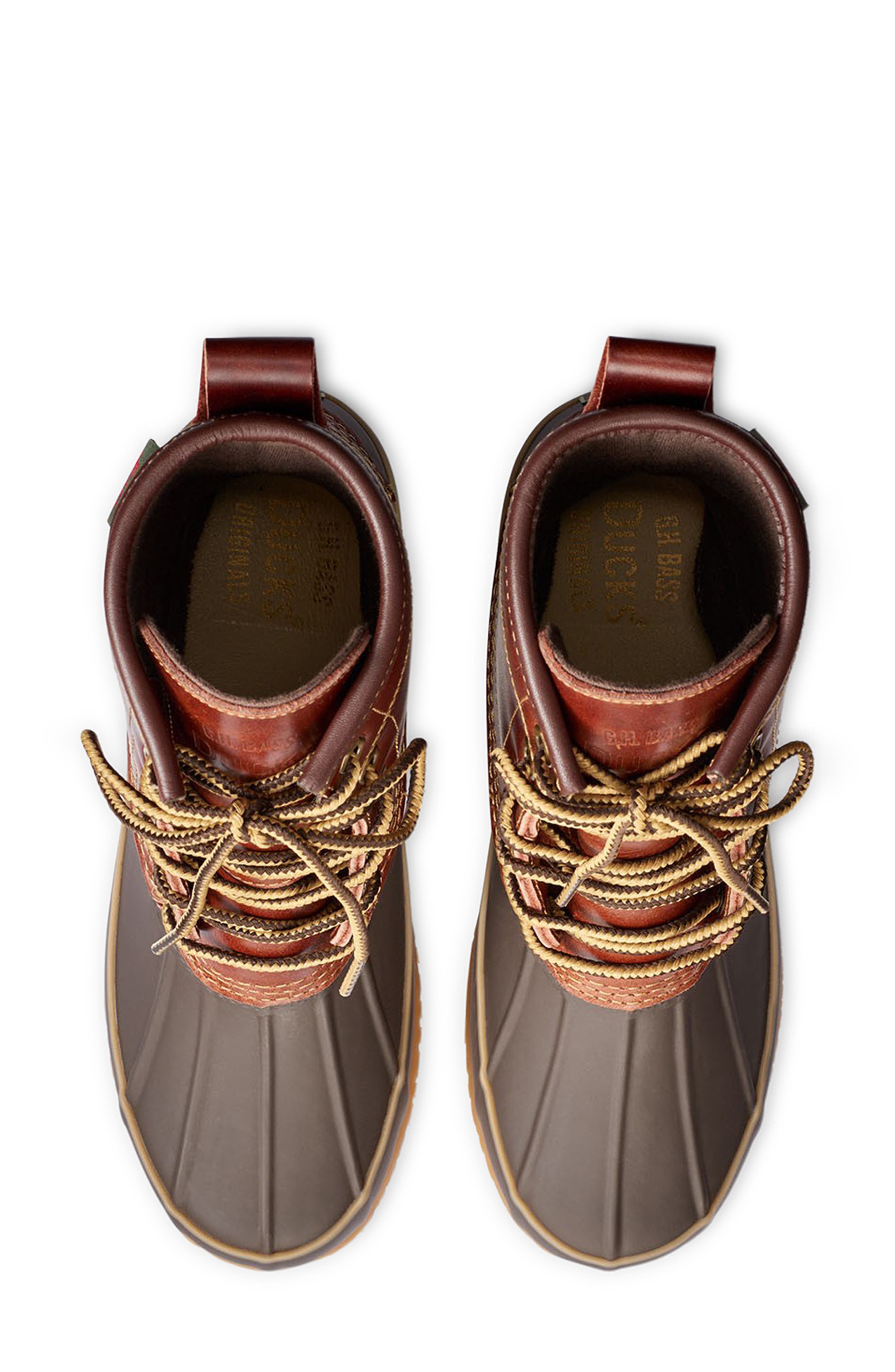 Duclair Duck Boot, Alternate, color, DARK BROWN