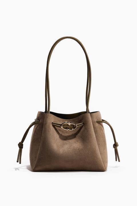Drawstring-detail Shoulder Bag