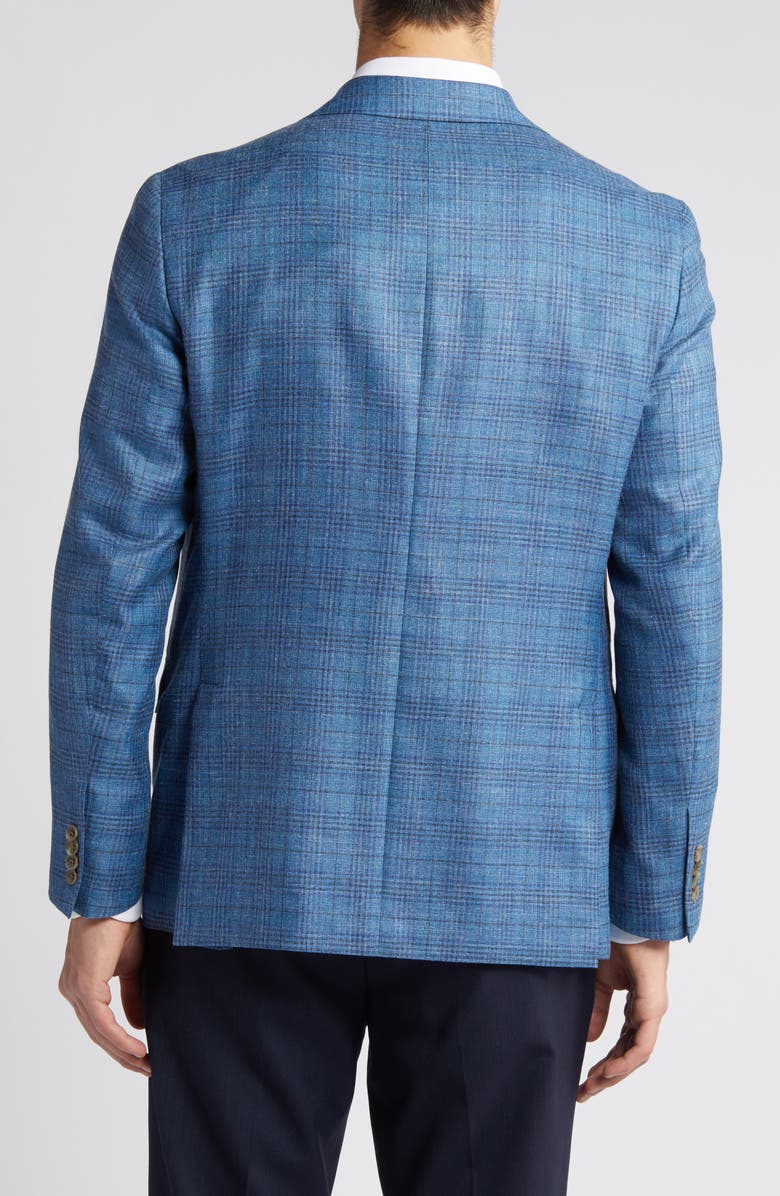 Jack Victor Midland Contemporary Fit Plaid Wool Blend Blazer, Alternate, color,