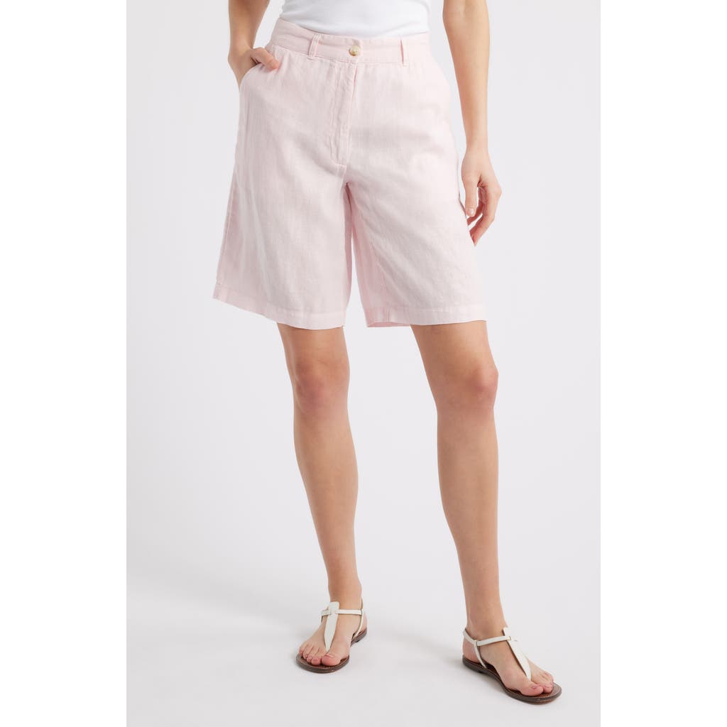 CASLONR CASLON(R) EASY WAIST LINEN BERMUDA SHORTS