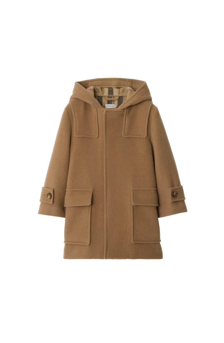 Burberry Wool Duffle Coat, Main, color, Archive Beige