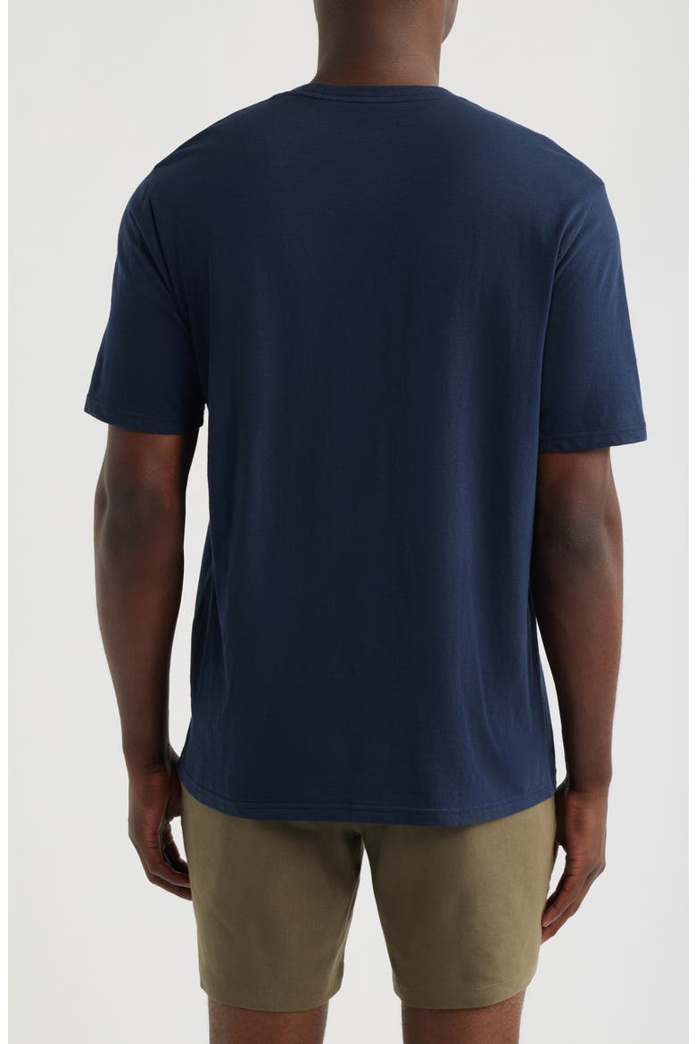 Slub Cotton Crewneck T-Shirt, Alternate, color, NAVY SAPPHIRE