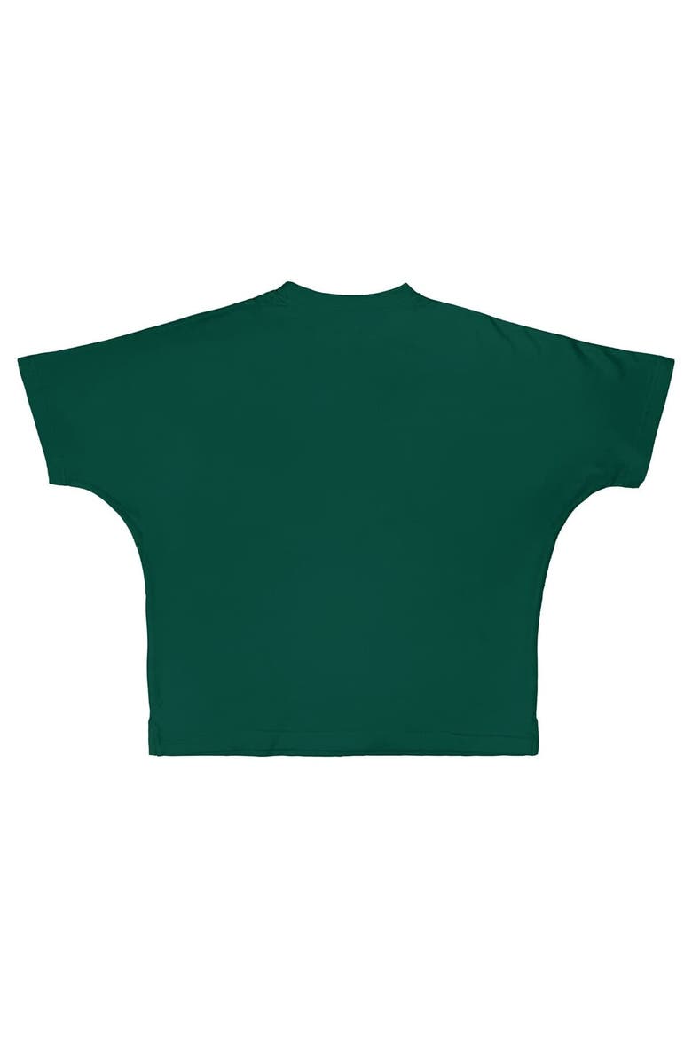 Women's Pressbox  Green Miami Hurricanes Flannigan Oversized T-Shirt, Alternate, color, Green