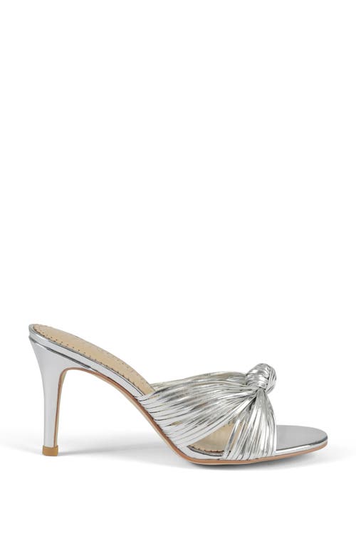 Allegra James Marly Strappy Knot Sandal In Silver