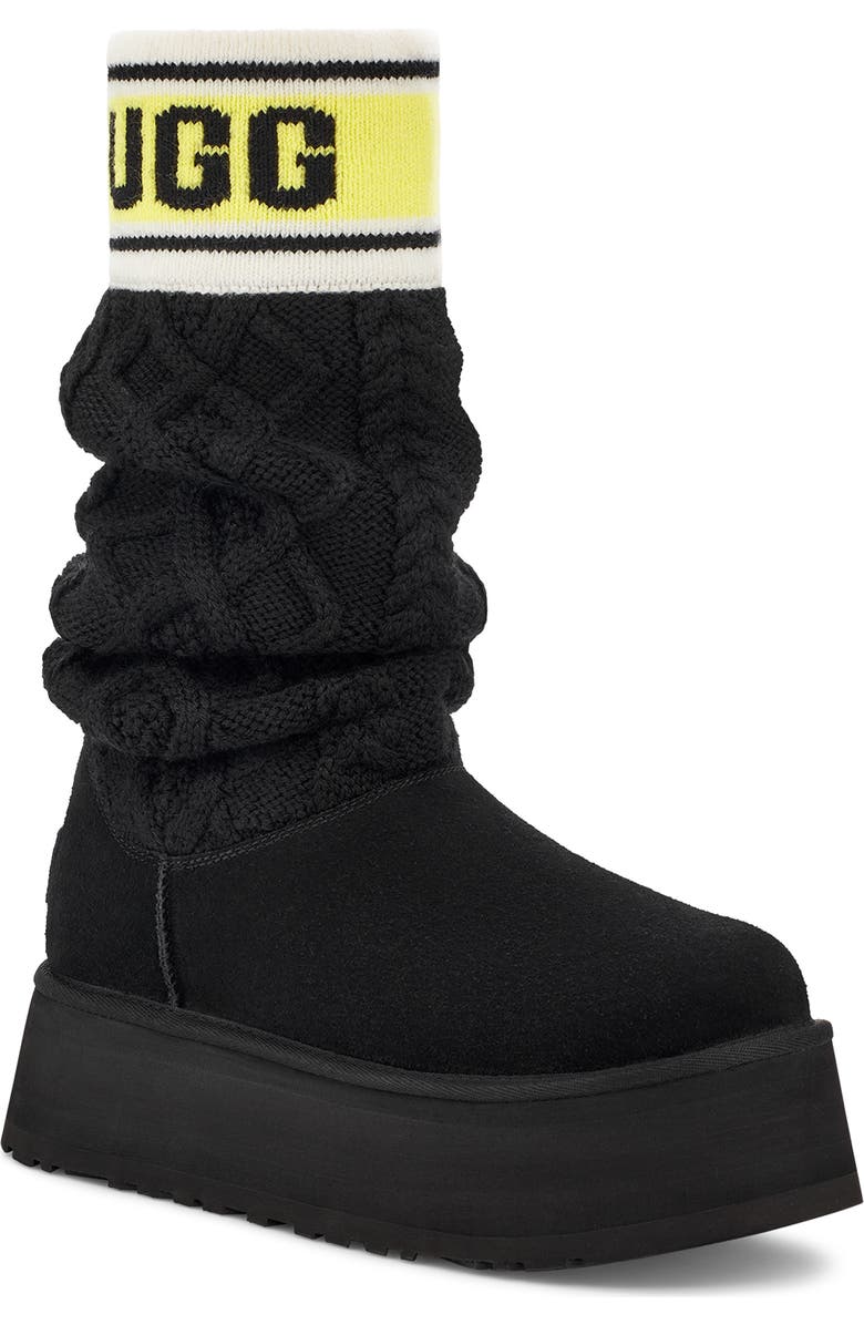 UGG<sup>®</sup> Classic Sweater Letter Boot, Main, color,