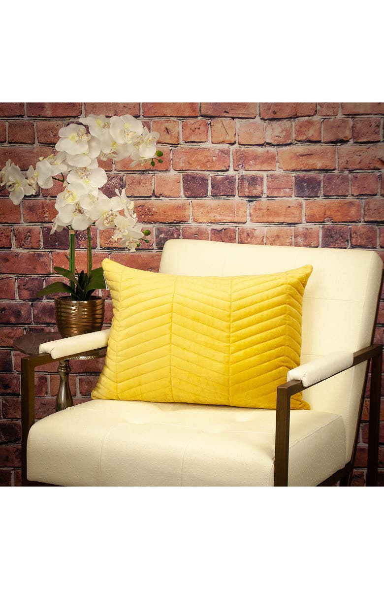 PARKLAND COLLECTION Somin Throw Pillow, Alternate, color, Yellow