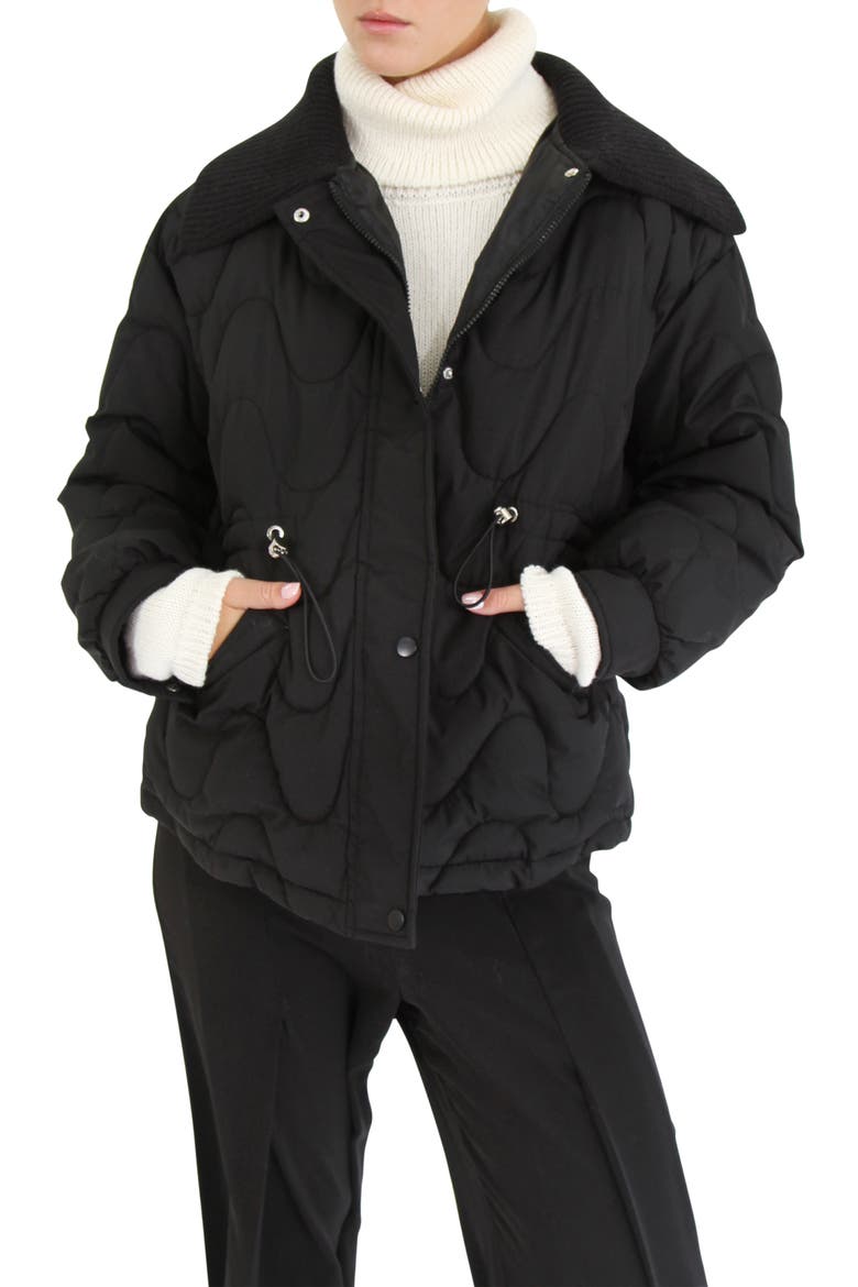See You Again Quilted Jacket, Main, color, BLACK